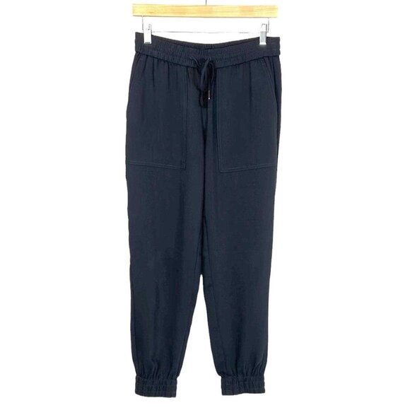 Ann Taylor Jogger Style Pants, Navy - Picture 1 of 4